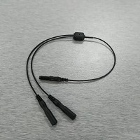 Reusable Y Cable, 2 x touch-proof male to 1 x touch-proof female