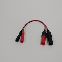 4mm touch proof male connector to 1.5mm touch proof male connector